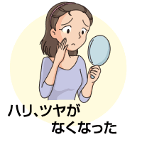 ハリ、ツヤがなくなった